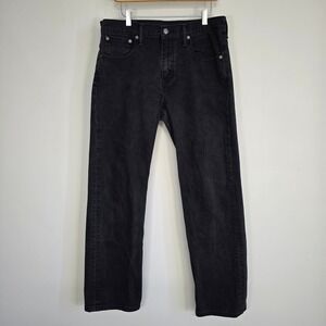 Levi's 569 Jeans Mens 32x32 Black Loose Straight Leg Denim Grunge Skater